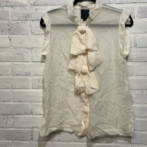 Biba Sheer Top with Bows